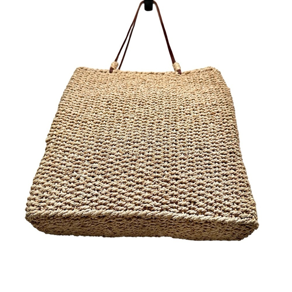 SAN DIEGO HAT CO Woven Straw Boho Crossbody Tote Bag - Picture 6 of 10